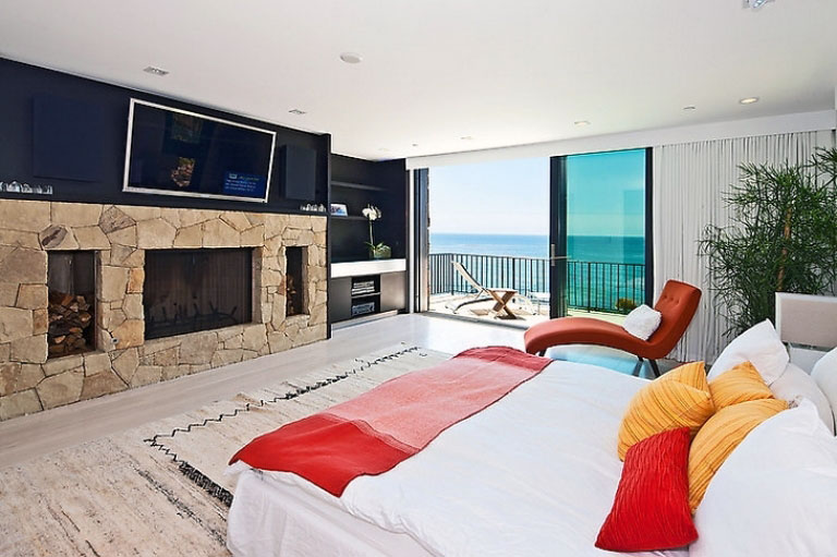Main Bedroom with Fireplace and LCD TV