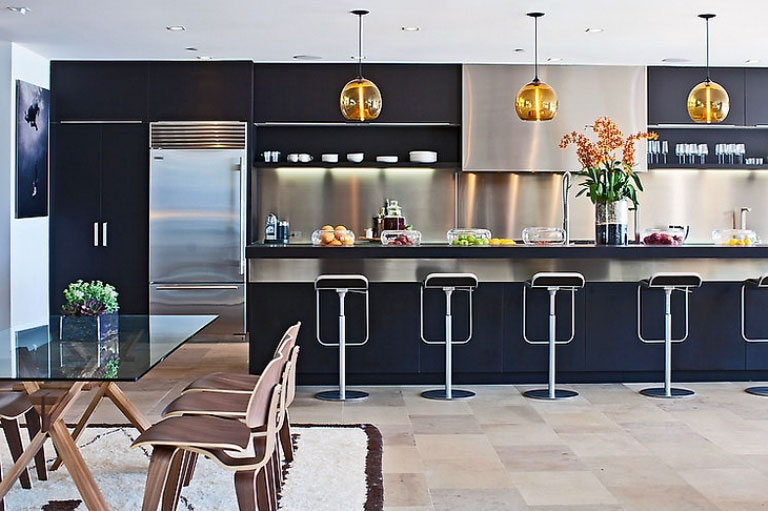 Modern Kitchen Furniture and Mini Bar Decor