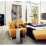Retro vs Modern Living Room with Yellow Sofa
