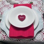 Romantic Table Manners with Pink Ornament