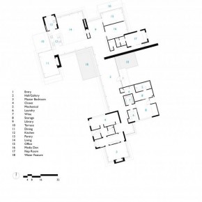 Sketch of Main House Carpinteria Foothills Residence