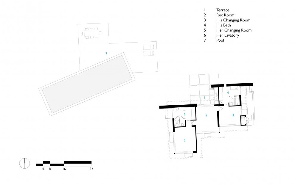 Sketch of Pool Cbana Carpinteria Foothills Residence