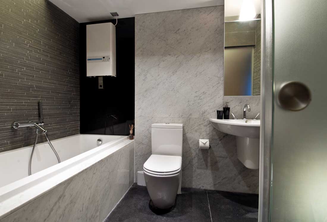 Slate Tile Wall Marble Bathroom Design