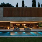 Stunning Open House Design with Amazing Pool Lighting