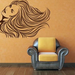 Vintage Woman Image Wall Decal Ideas