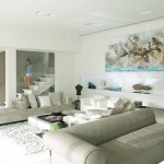 Living Area with Perfect Painting Horse Wall