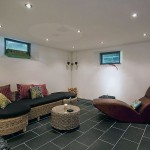 Warm Living Space with Rattan Sofa