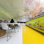 Yellow Green Alley Office Interior