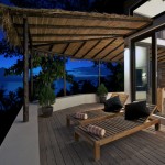 Romantic Sun Deck Loungers with Traditional Roof