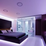 Black Platform Bed with Reccessed Light Ideas