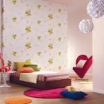 Green and Pink Flower Modern Wall Decal