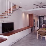 Living Room with Floating Stair Ideas