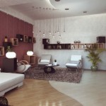 Modern Contemporary Lounge with Modern Ceiling Lights