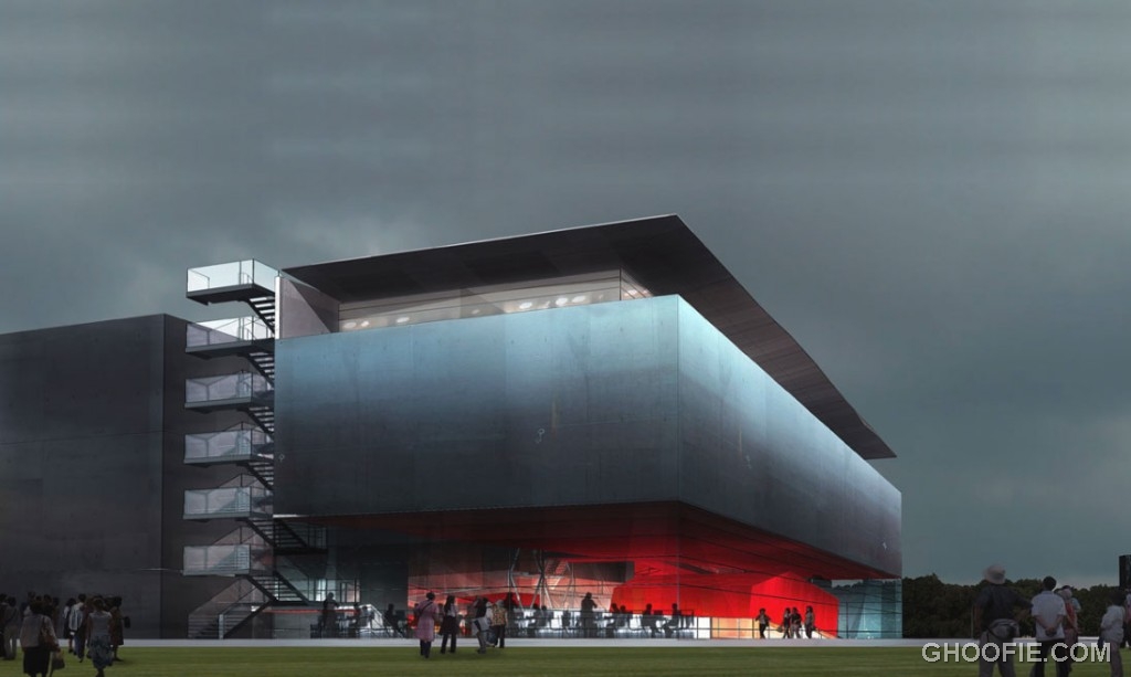 New Building with Modern Construction by Odile Decq