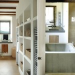 Creative Spa Bathroom Divider Design