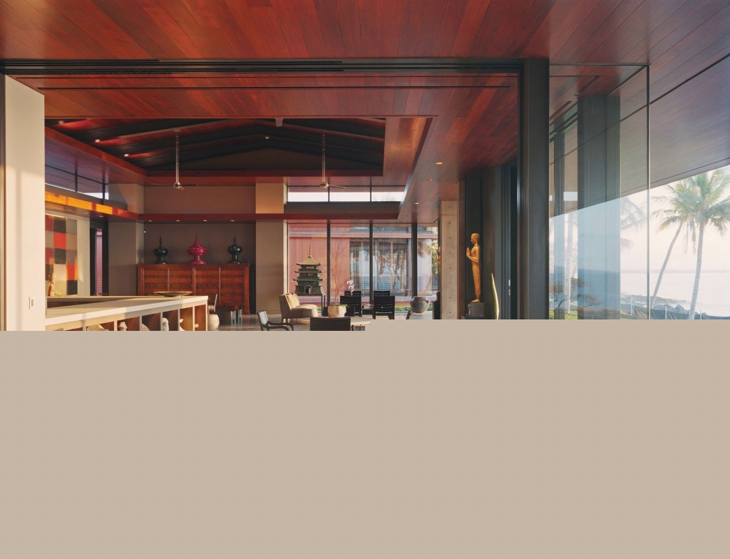 Glass Wall Living Area with Natural Light