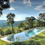 Infinity Swimming Pool with Olive Groves View