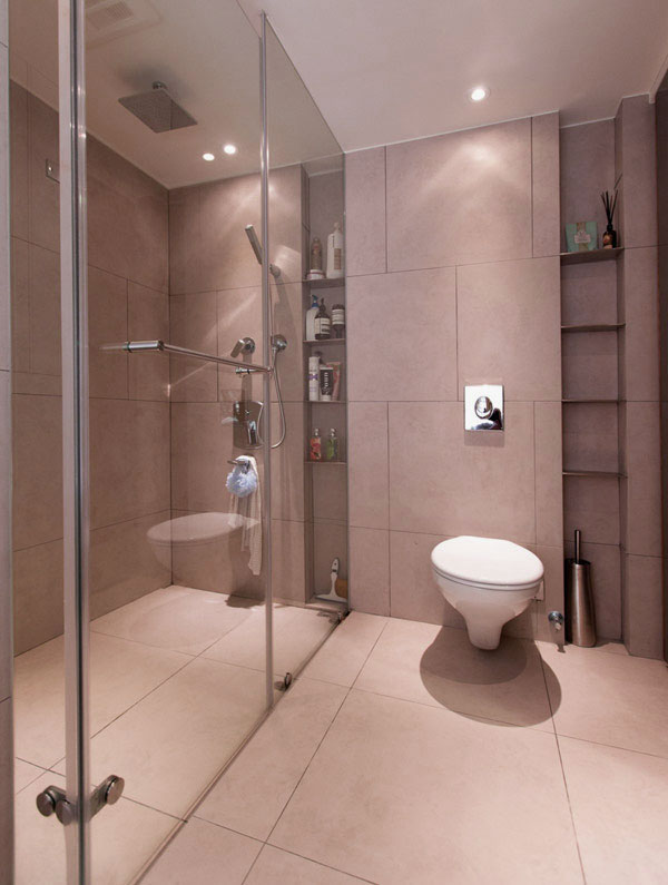 Modern Bathroom Design with Mirrors Wall Ideas
