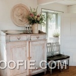 White Vintage House Design with Rough Furniture