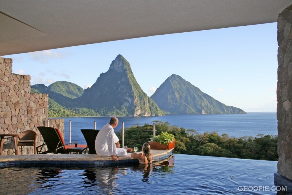 Fresh and Relaxed Spot Jade Mountain St Lucia