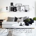 Marvelous Black White Living Room Interior Decorating