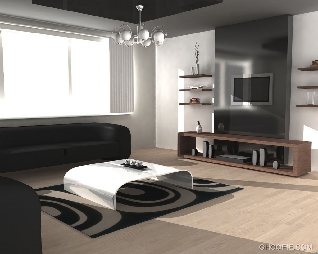 Rendering Contemporary Living Room Design