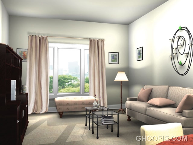 Awesome Living Room Rendering 2013