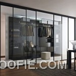 Awesome Walk in Closet Design with Sliding Glass Doors