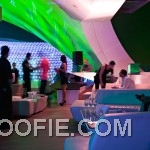 Amazing illuminated lighting allure nightclub. The Allure supperclub in Dubai with luxury bars.