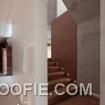Modern Minimalist House Design with Wooden Staircase