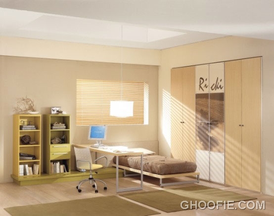 Neutral Kids Bedroom Design with Natural Light