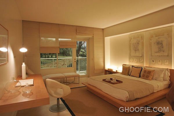 Luxury Bedroom with Illuminated Light Decor