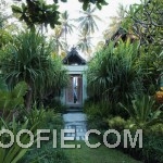 Ethnic Entryway Villa Design Ideas with Green Environment