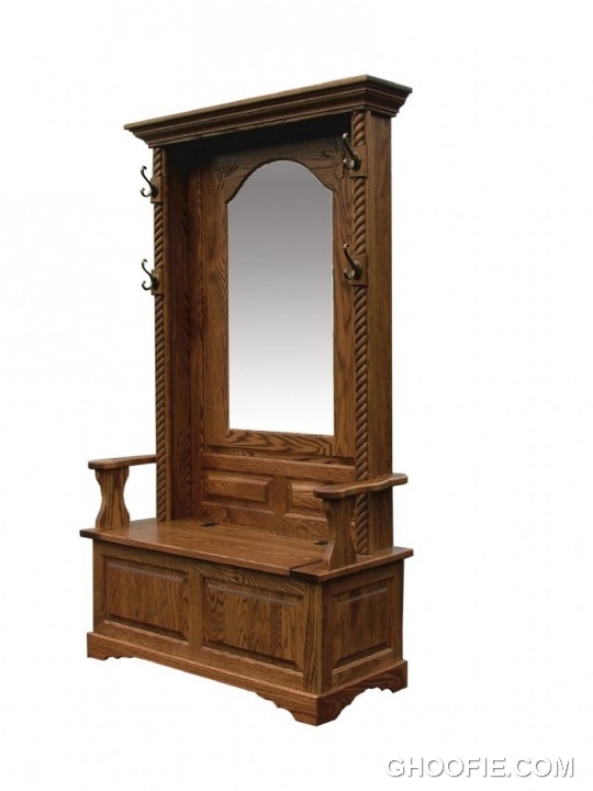 Amish Entryway Furniture Hall Tree Storage Interior Design Ideas