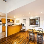 Great lighting in dining area