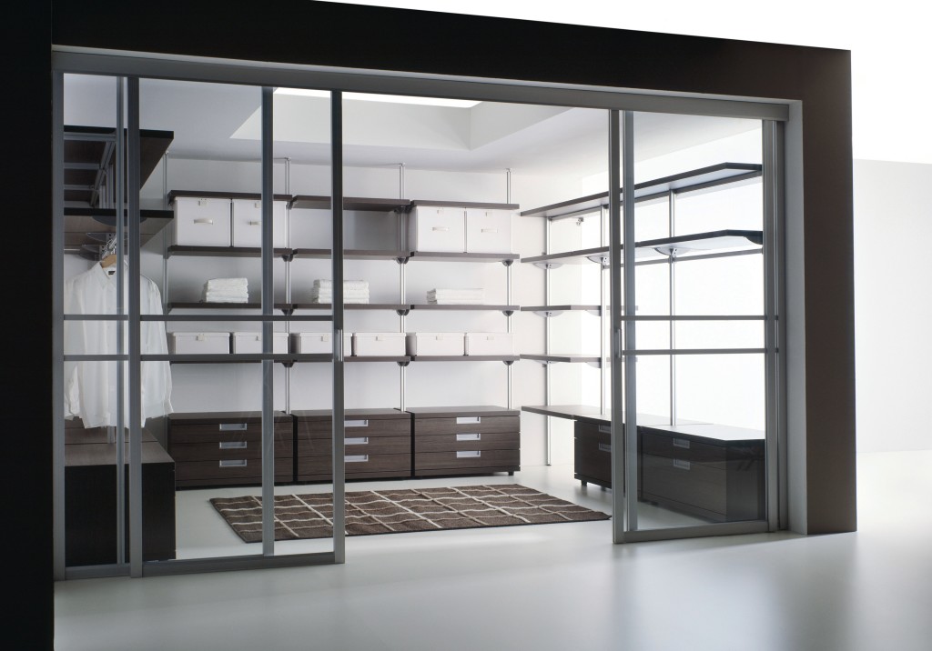 Contemporary Sliding Walk-in Closet Door