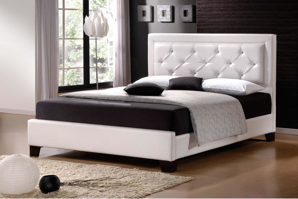 Luxury Leather Queen Size Bed Frame