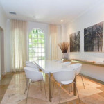 Simple modern dining area