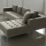 Gray modern living room couch