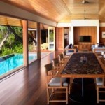 Dining room next to pool