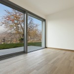 Forest view with glass wall