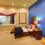Kids room ideas with blue wall