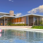 Large beach house pool design