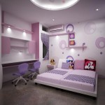 Purple home interior bedroom design
