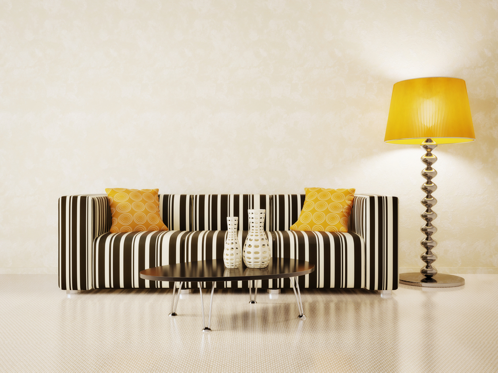 Trendy zebra love seat