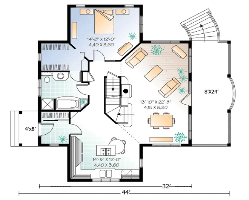 Small house plan - main level